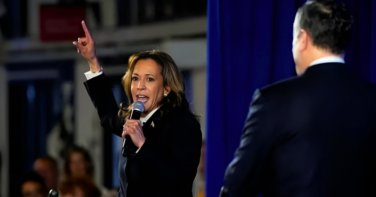 Kamala Harris visits a watch party after debating Donald Trump in Philadelphia, September 10, 2024. 

Image Source: Reuters  